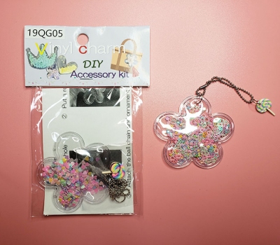 DIY Soft PVC Transparent Flowers Shape Accessories Kit