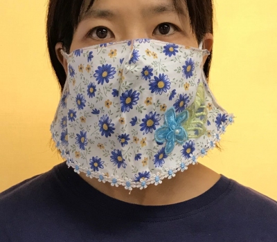 Blue Flower Mask